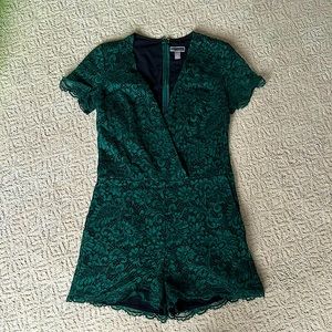 Green Laced Romper
